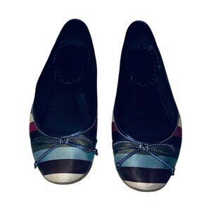 Coach Multicolor Ladie Stripe Legacy Flats